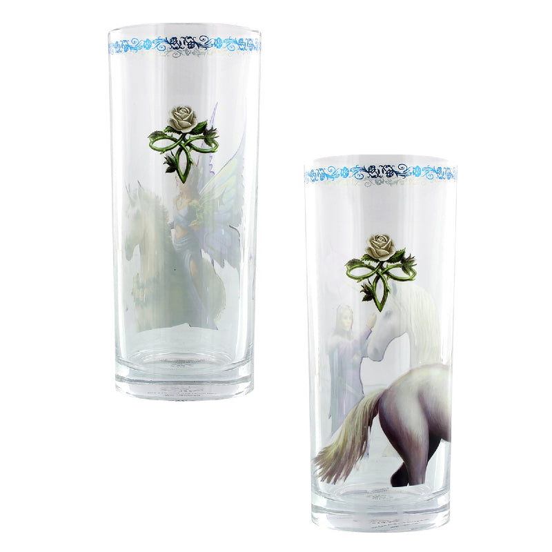 Anne Stokes Unicorns Glasses Set of 2