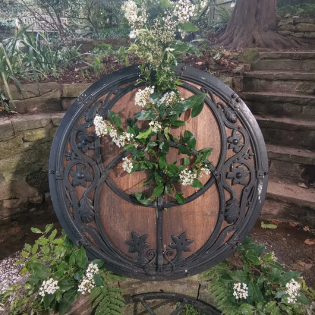 Sterling Silver Chalice Well Pentagram Necklace