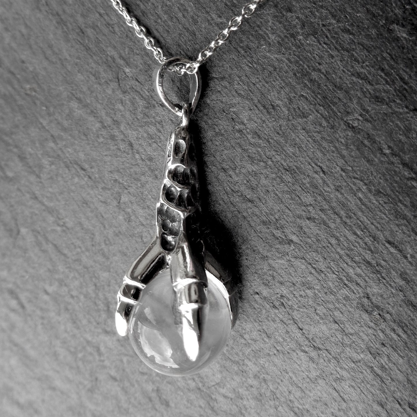 Sterling Silver Claw of the Dragon Necklace
