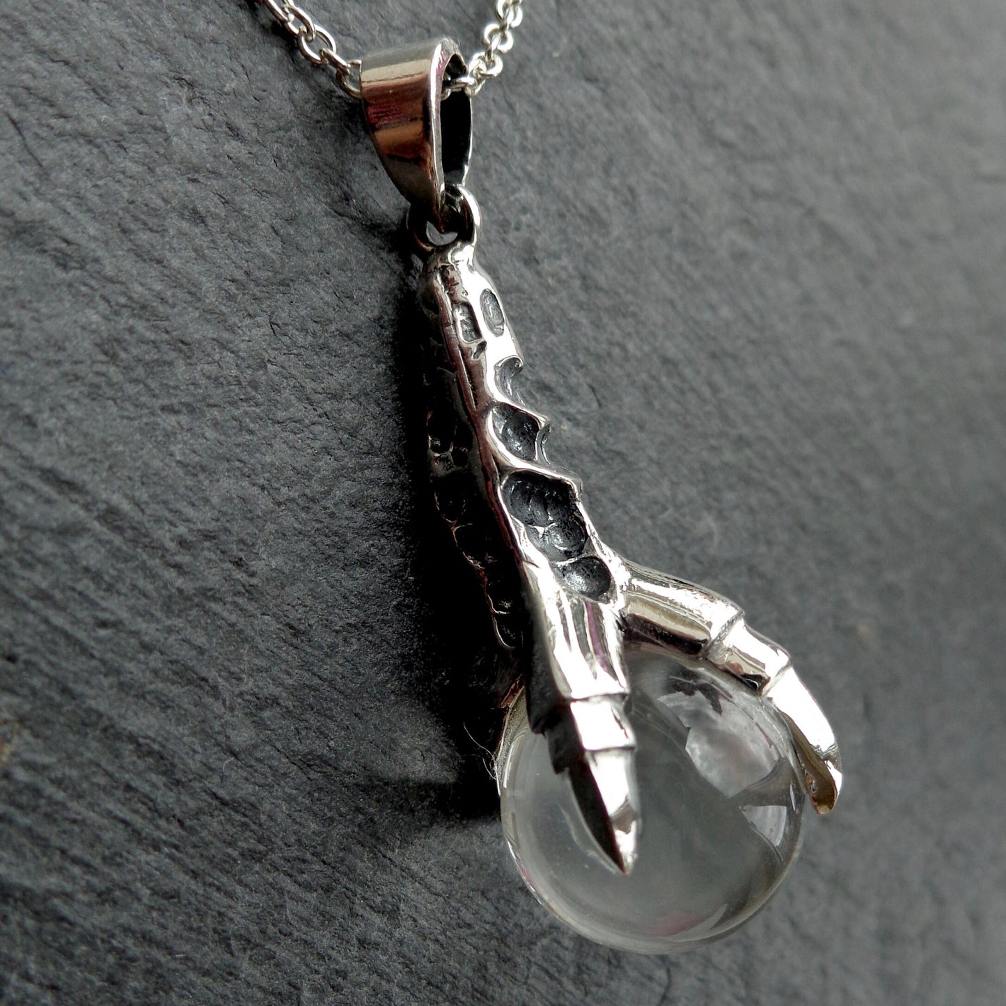 Sterling Silver Claw of the Dragon Necklace