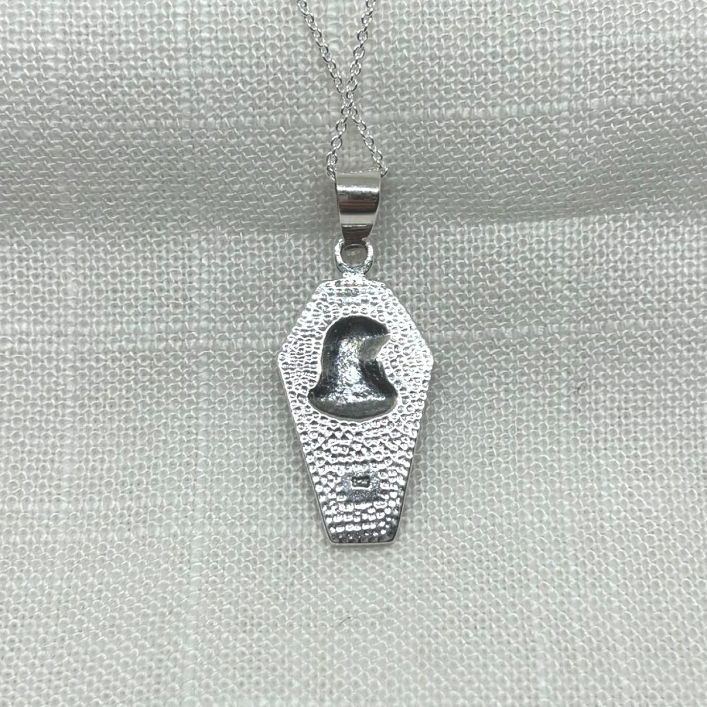 Sterling Silver Egyptian Anubis Coffin Necklace