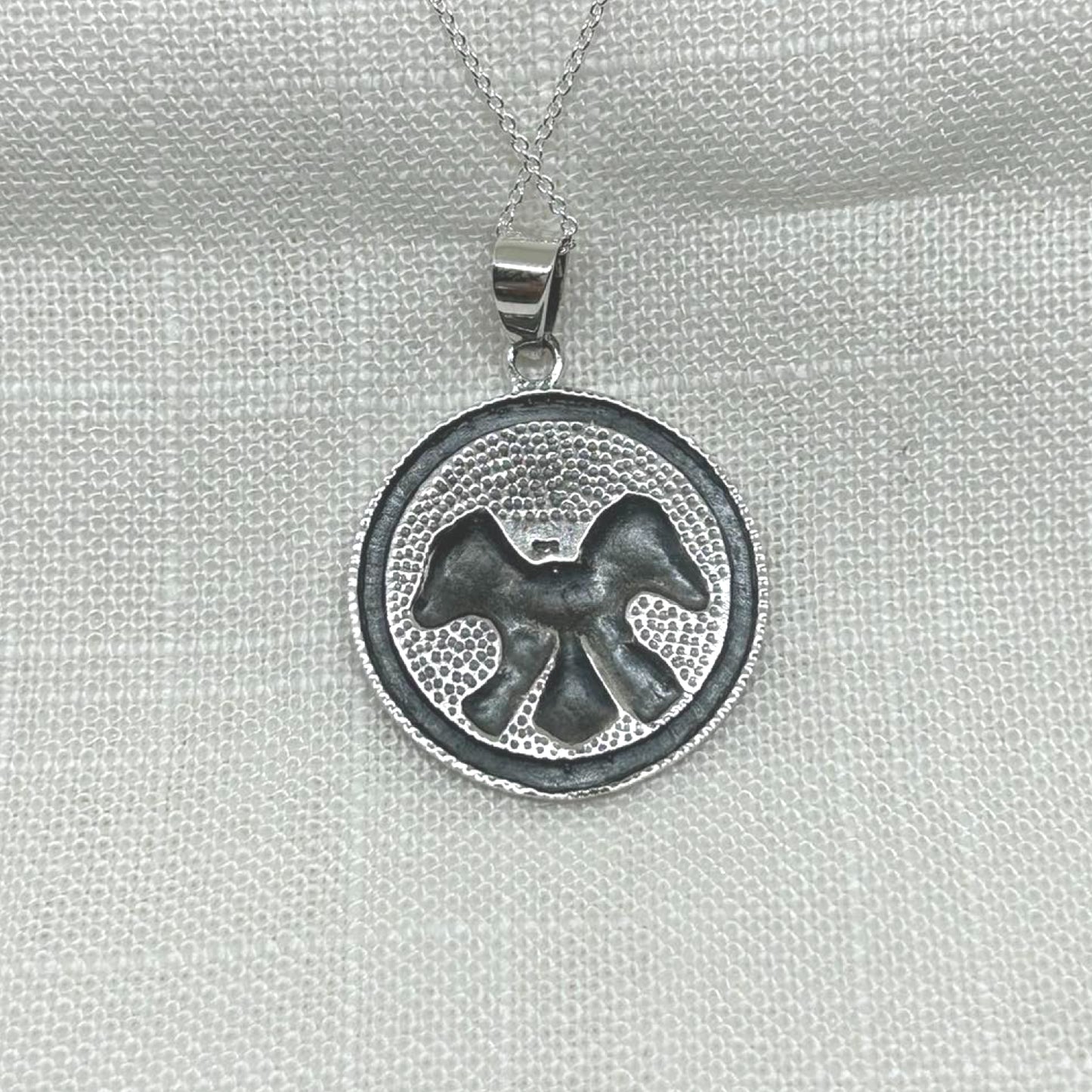 Sterling Silver Egyptian Gods Round Necklace