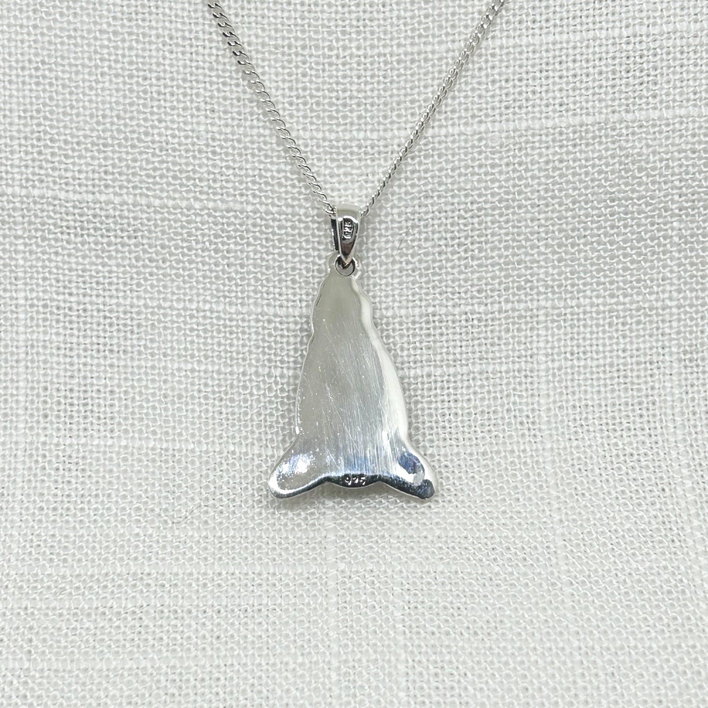 Sterling Silver Mother Earth Necklace with Rainbow Moonstone