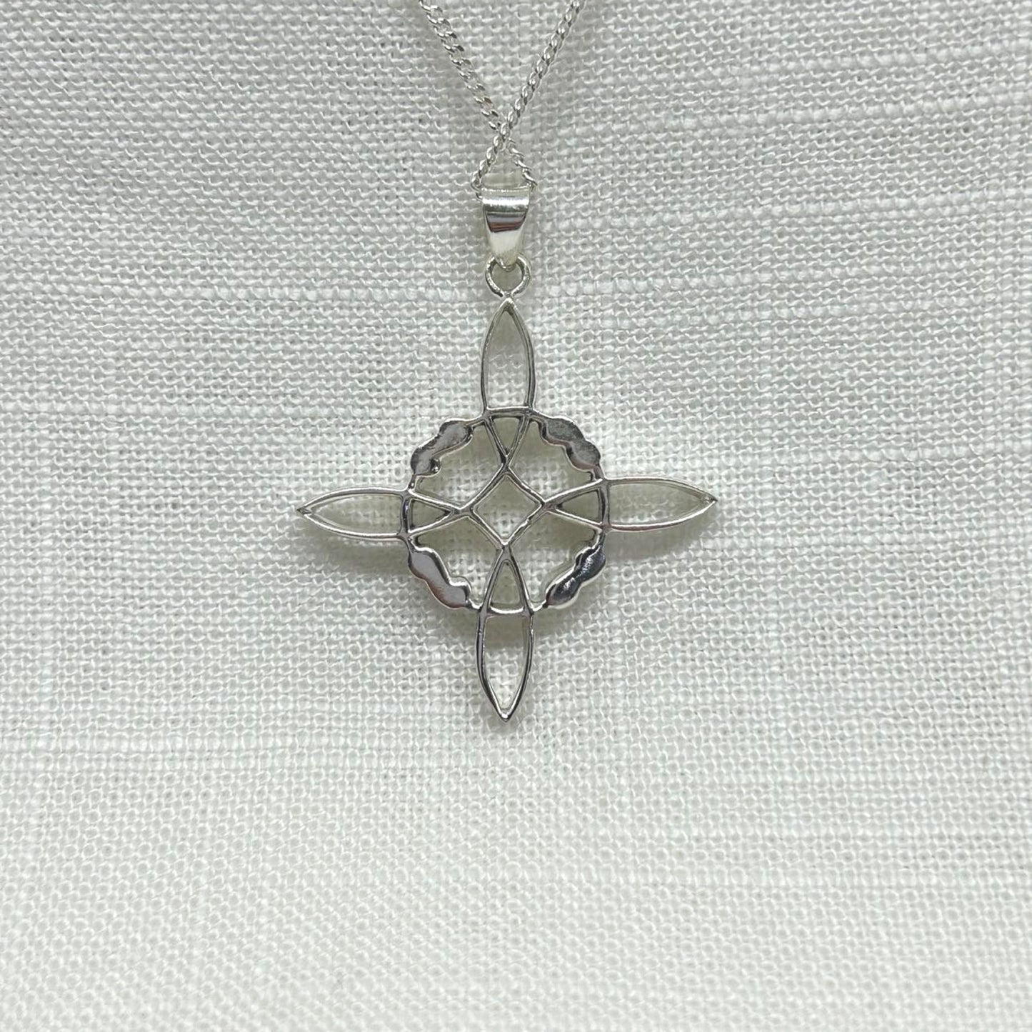 Sterling Silver Witch's Knot Necklace