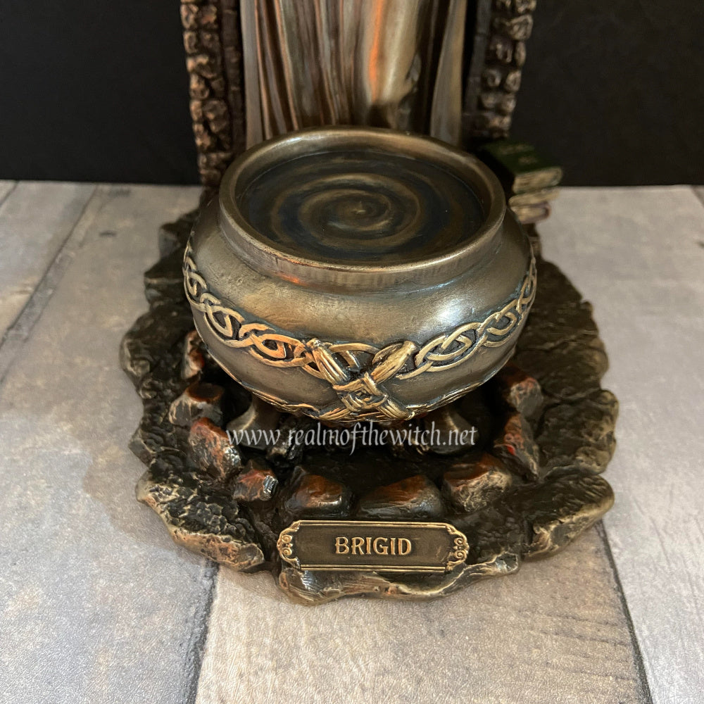 Brigid Irish Goddess Bronze Figurine