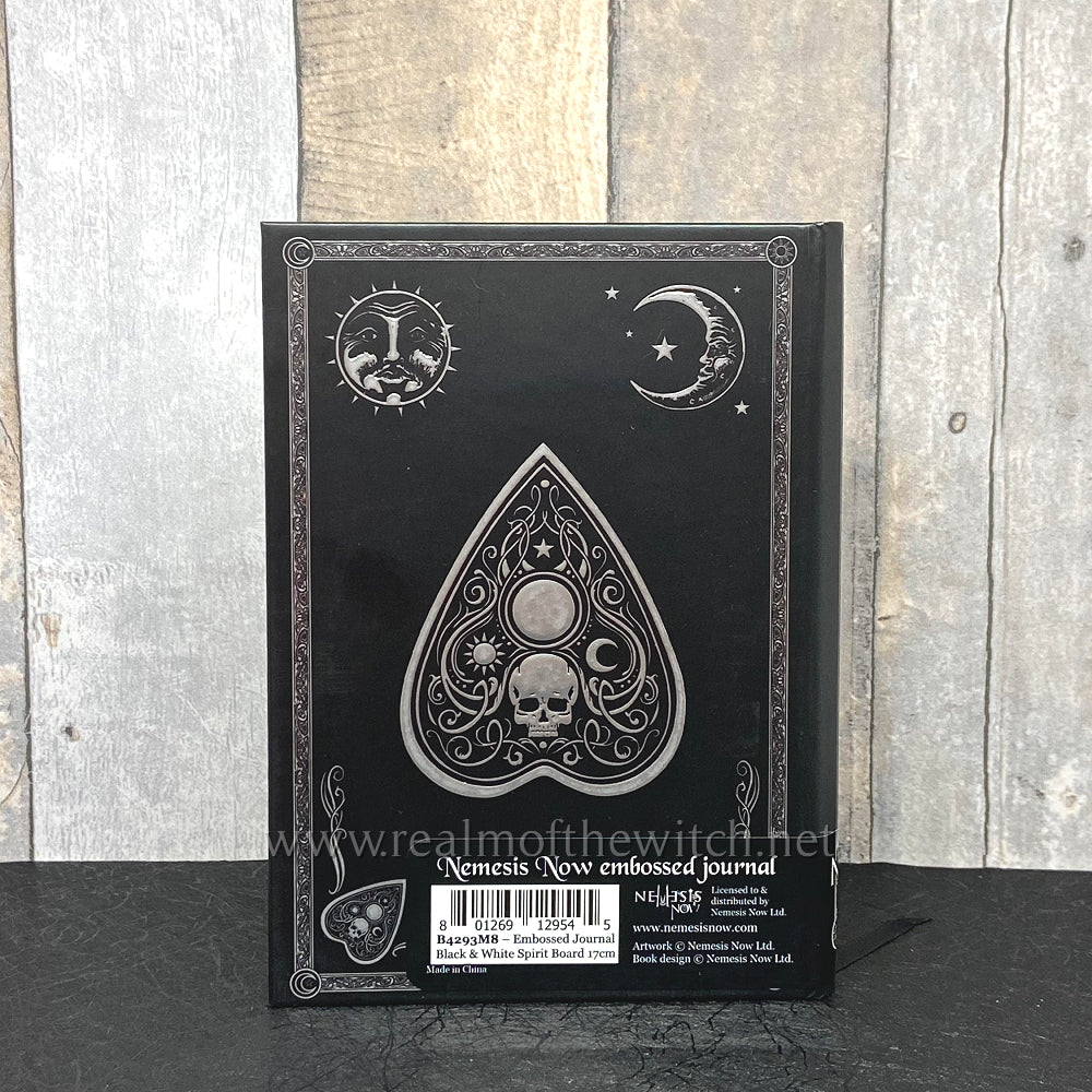 Embossed Black and White Spirit Board Journal