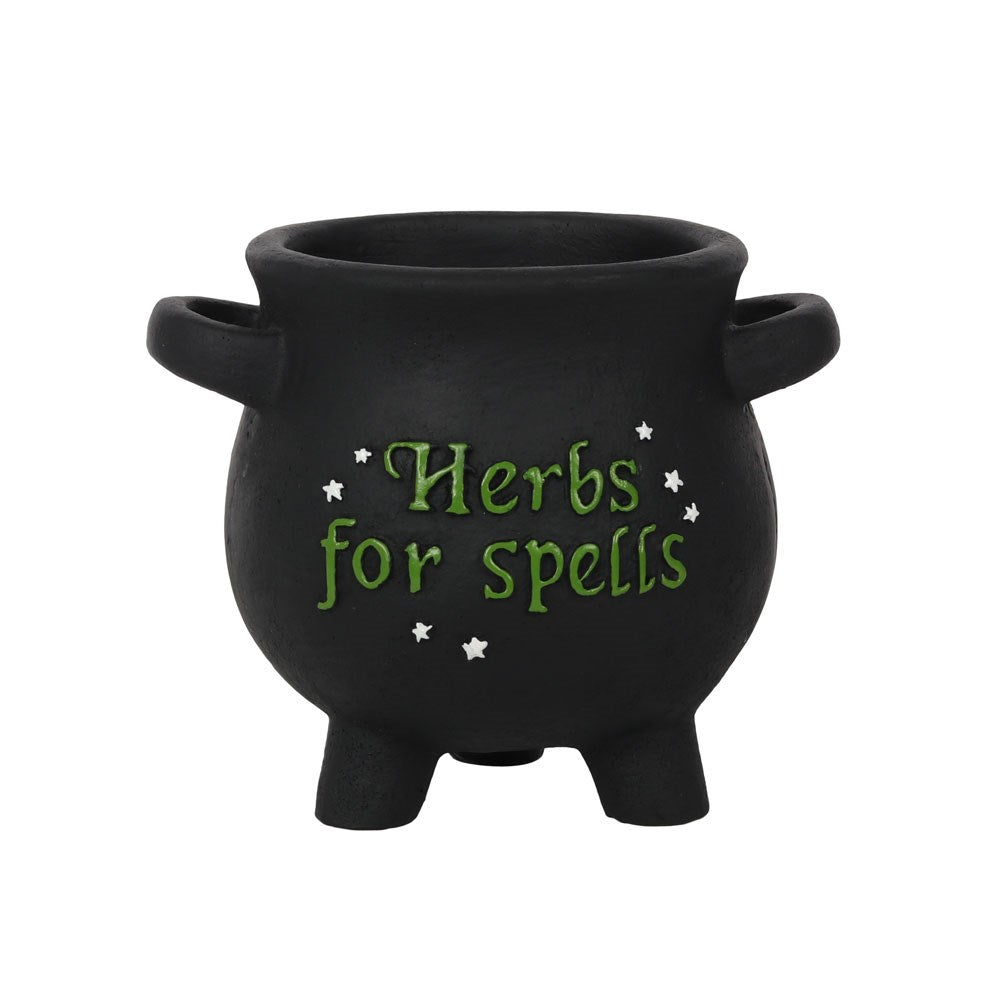 Herbs For Spells Cauldron Plant Pot ~ Small