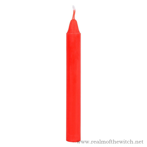 Pack of 12 Red 'Love' Spell Candles