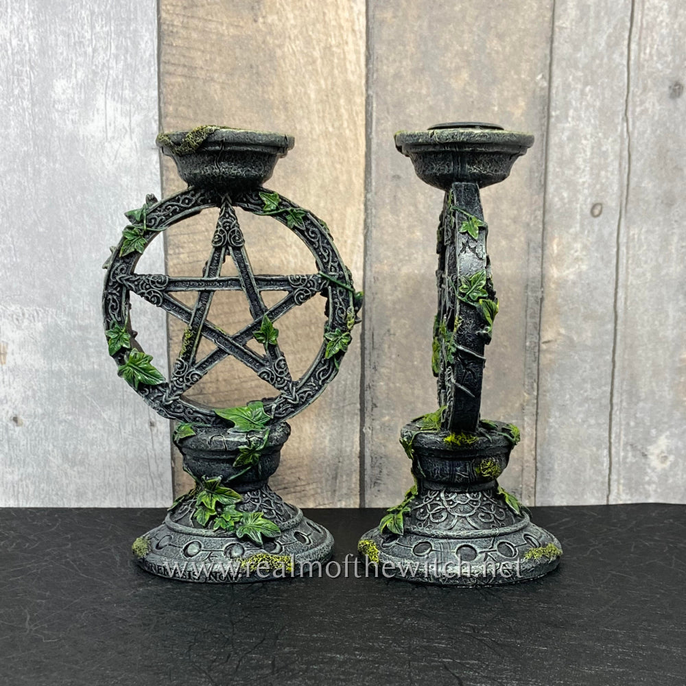 Pentacle Candlesticks Set of 2