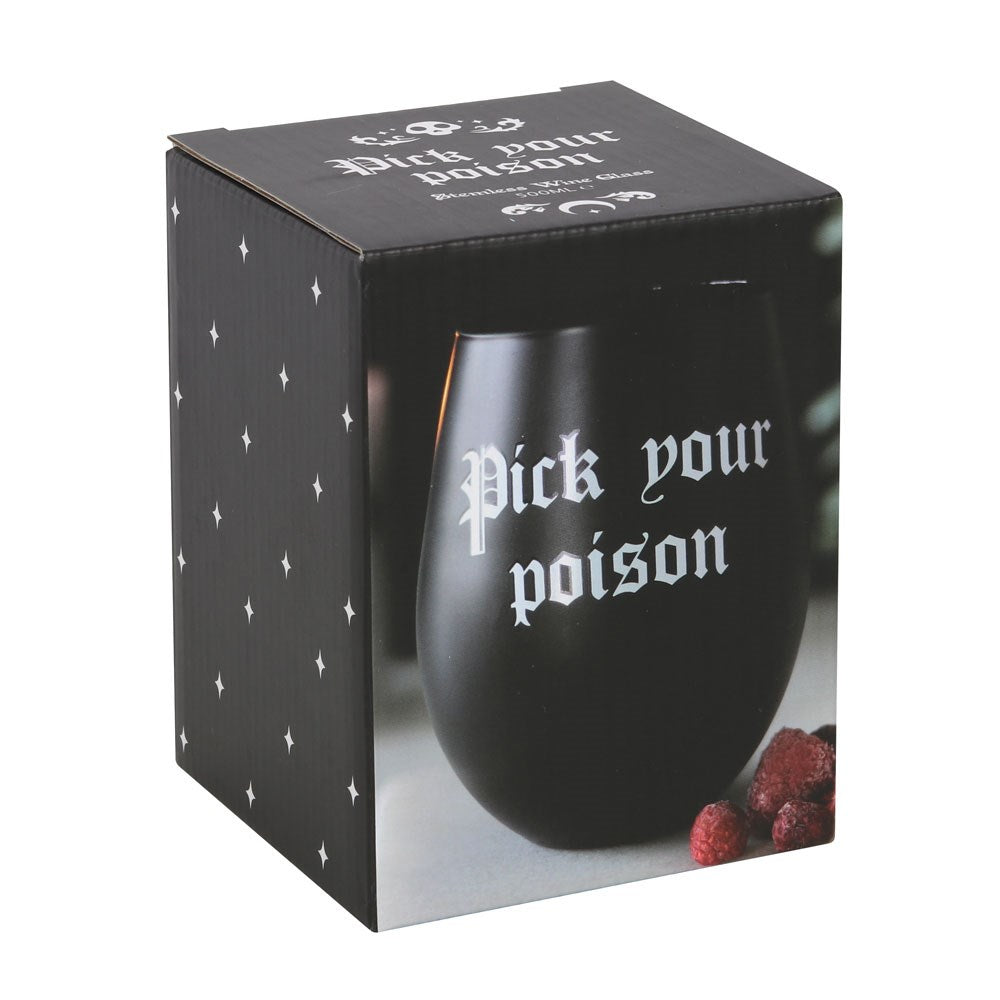 Pick Your Poison Stemless Glass