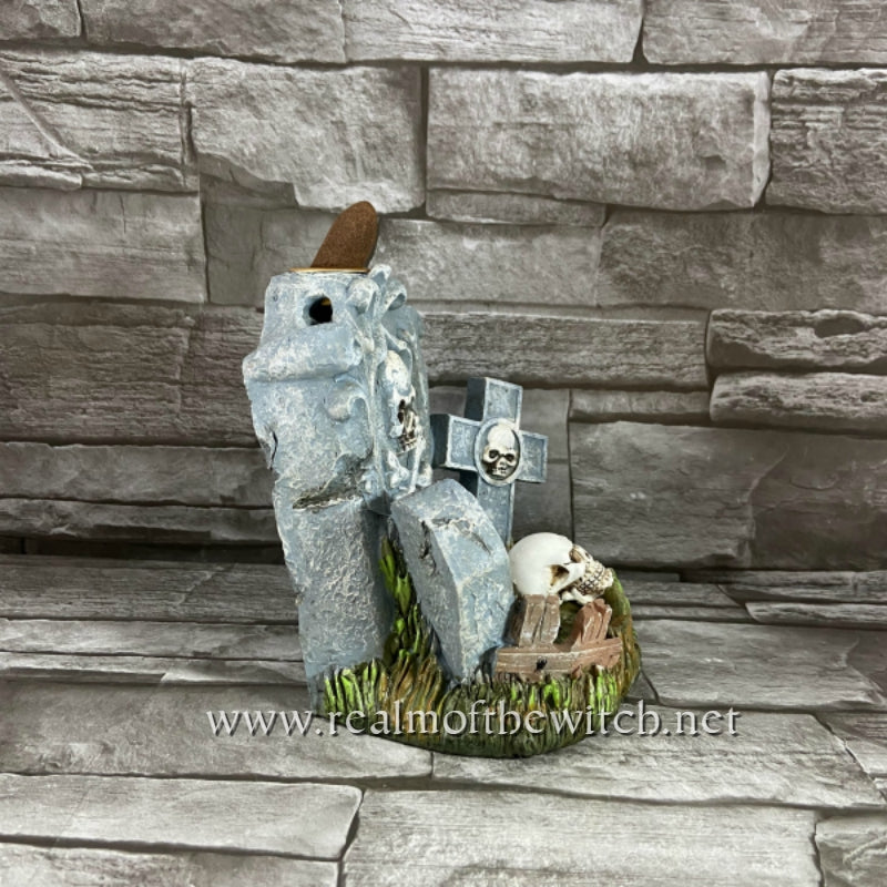 RIP Tombstone Backflow Incense Burner