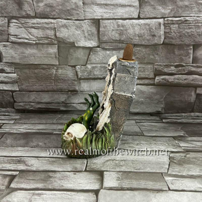 RIP Zombie Hand Tombstone Backflow Incense Burner