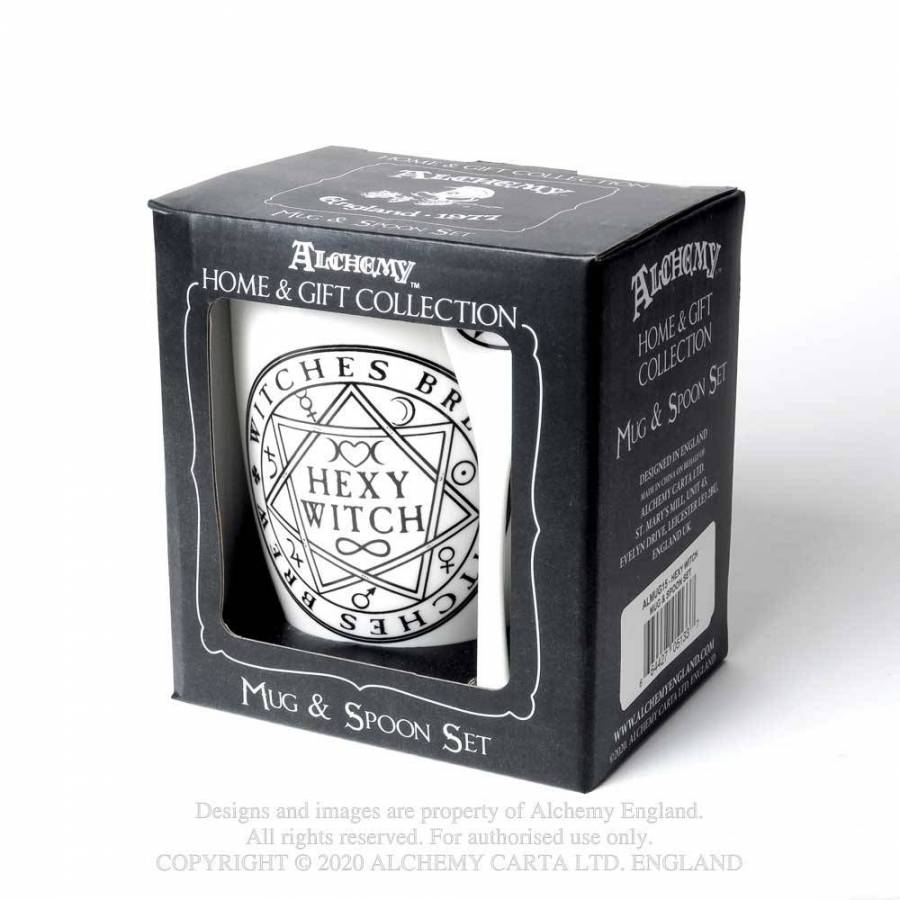 Mug and Spoon Set 'Hexy Witch' by Alchemy