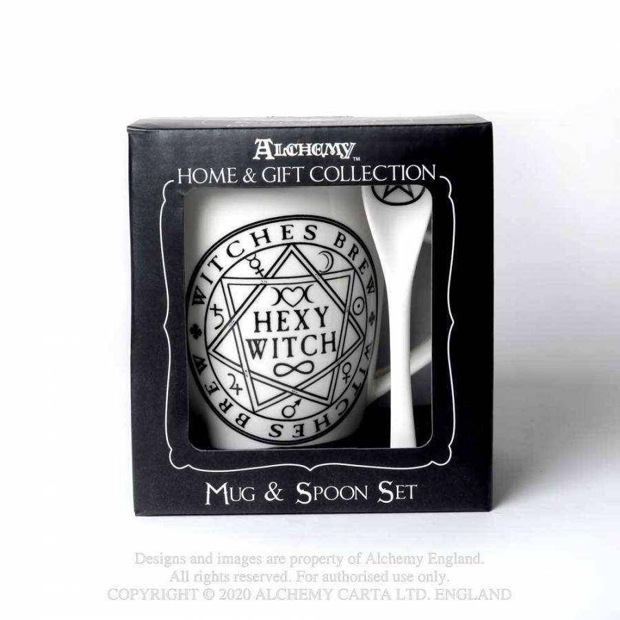 Mug and Spoon Set 'Hexy Witch' by Alchemy