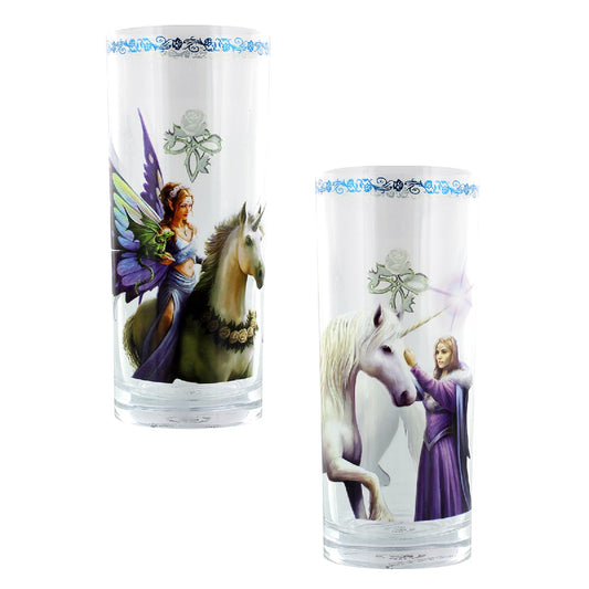 Anne Stokes Unicorns Glasses Set of 2