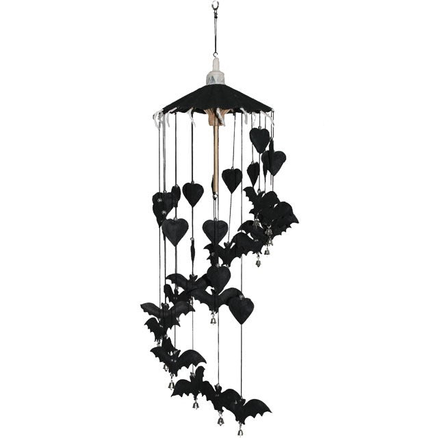 Black Bat and Hearts Mobile