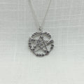 Sterling Silver Brooms of the Elders Pentacle Necklace