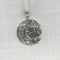 Sterling Silver Celtic Green Man Necklace