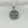 Sterling Silver Egyptian Gods Round Necklace