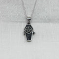 Sterling Silver Gothic Pentacle Locket Necklace