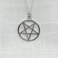 Sterling Silver Inverted Pentacle Necklace
