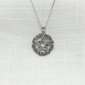 Sterling Silver Pentagram & Ivy Leaf Necklace