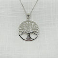 Sterling Silver Tree of Life Necklace Large