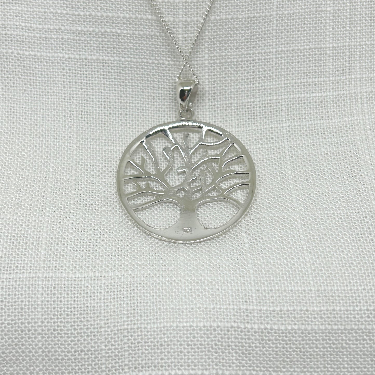 Sterling Silver Tree of Life Necklace Large