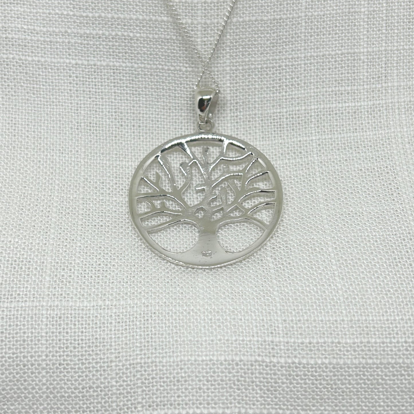 Sterling Silver Tree of Life Necklace Large