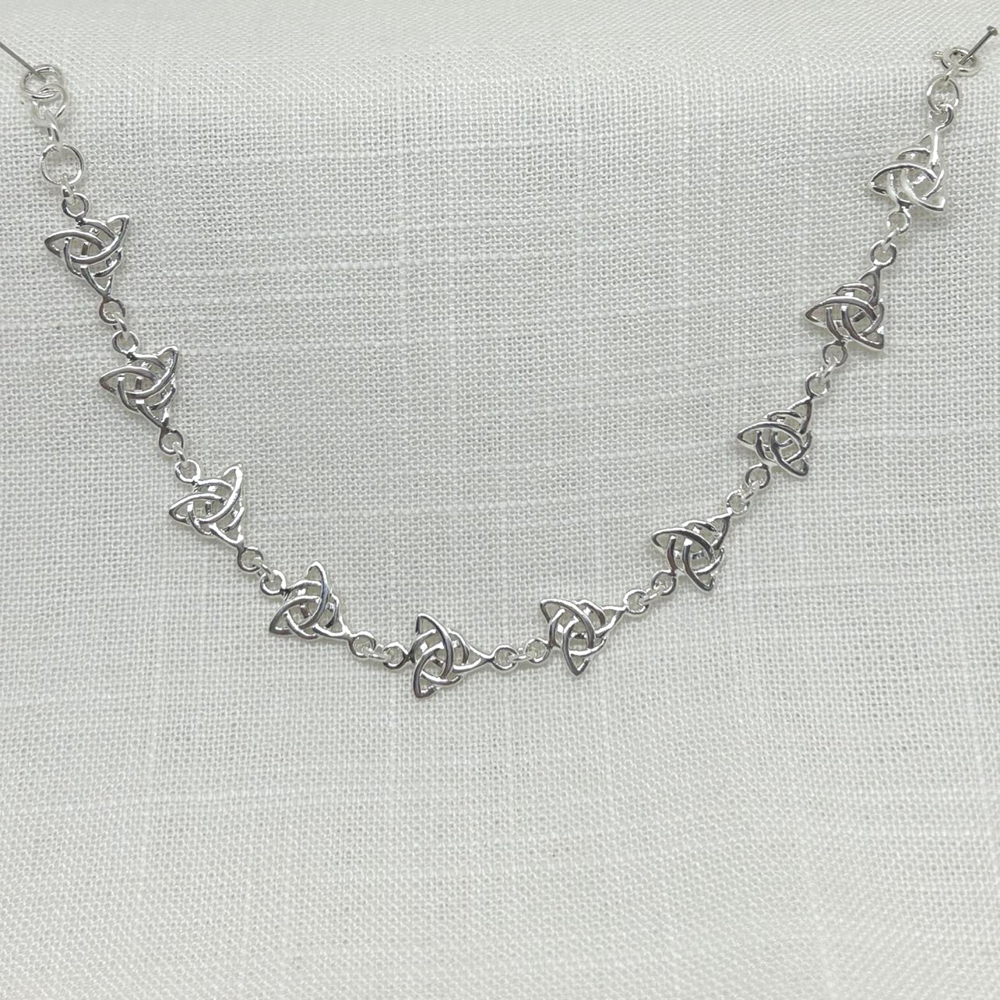Sterling Silver Triple Goddess Triquetra Bracelet