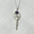 Sterling Silver Winged Goddess with Amethyst
