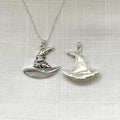 Sterling Silver Witch Hat Necklace X Large