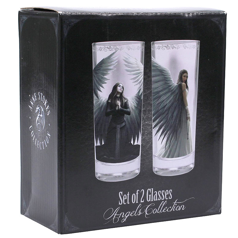 Anne Stokes Angels Glasses Set of 2