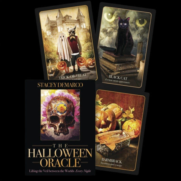 Each of the 35 richly illustrated cards has an accompanying meaning in the guidebook featuring rhyming couplets like those used in ancient storytelling as well as a message of divination for you based on an aspect of Halloween tradition. Box contains 36 cards and 80 page guidebook