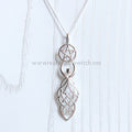 Sterling Silver Celtic Knot Goddess Pentacle Necklace