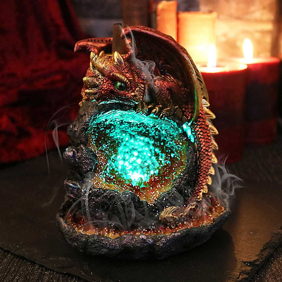 Dragon Geode Backflow Incense Burner Realm of the Witch