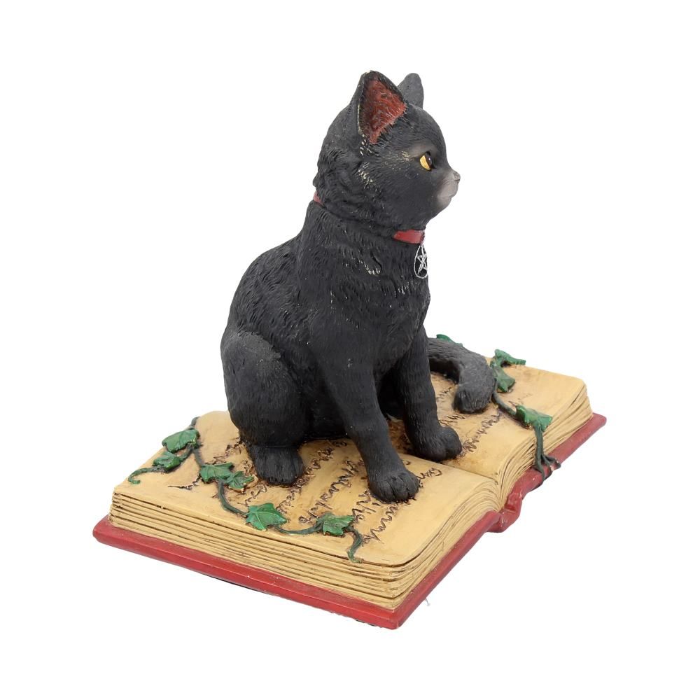 Figurine Grimoire De Kitty Nemesis Now 8,2 Cm - Chat Sorcière Résine Rouge