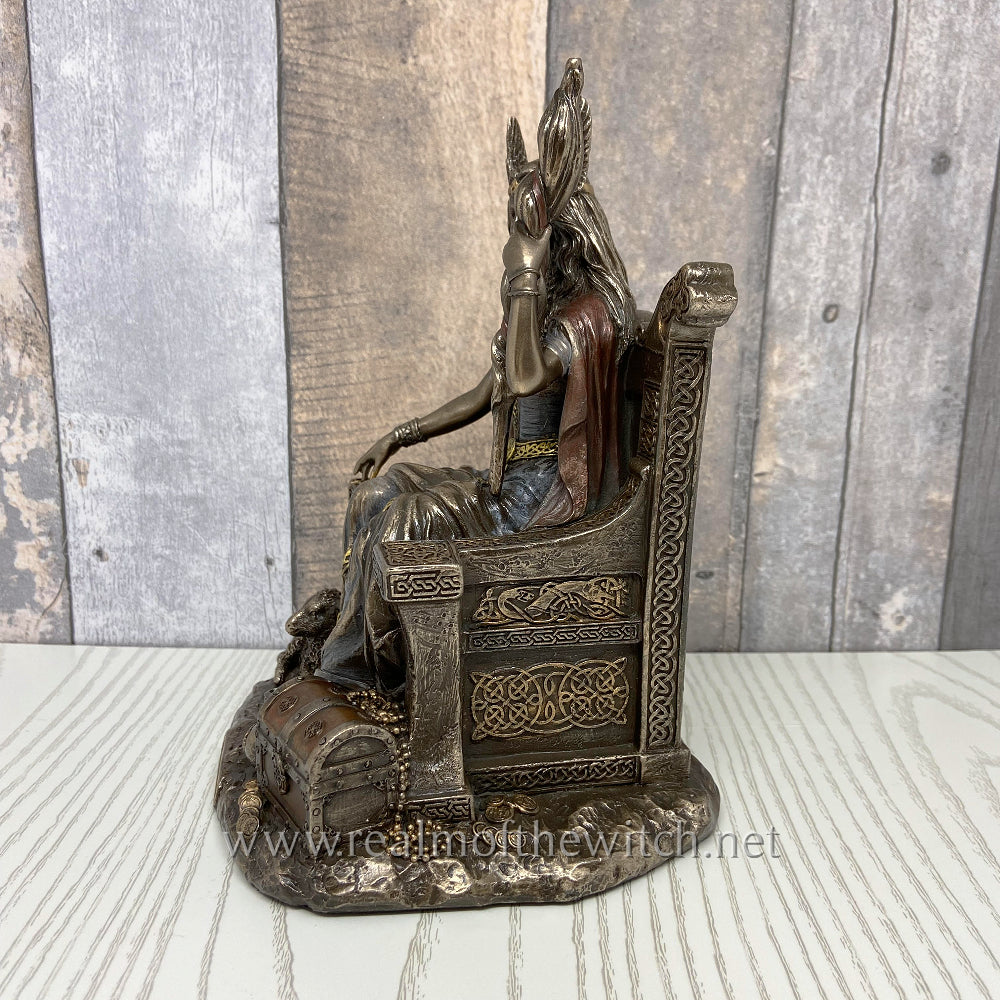 Frigga Goddess of Wisdom Bronzed Figurine