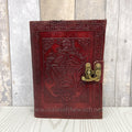 Leather Embossed Book of Shadows or Grimoire with Pentagram