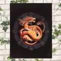 Litha Dragon Canvas Plaque by Anne Stokes