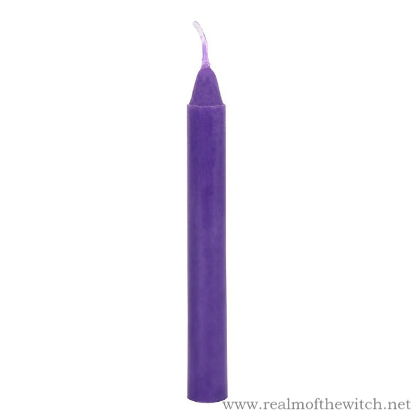 Pack Of 12 Purple 'Prosperity' Spell Candles