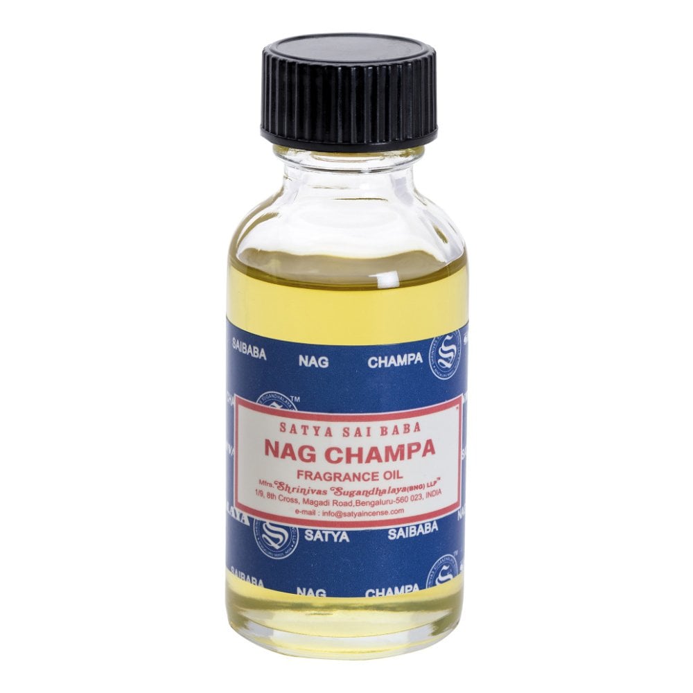 Satya's bestselling Nag Champa incense is now available in fragrance oil form! Simply dilute a few drops in water for use in aroma diffusers or oil burners to gently fragrance the home and promote positivity. Do not use on skin. You will receive 1 x 30ml bottle.