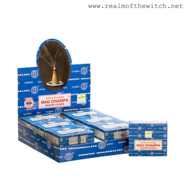 All time favourite since the 1960’s, Nag Champa is the best selling incense because of its wonderful sweet and musky aroma. The fragrance is created from a base of sandalwood to which is added a variety of oils. 12 cones per pack. Burn time approx 20 minutes each cone.