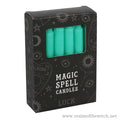 Pack of 12 Green 'Luck' Spell Candles