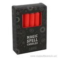 Pack of 12 Red 'Love' Spell Candles