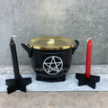 Pentacle Cauldron Resin Incense Burner