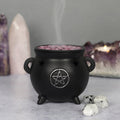 Witches' Cauldron Incense Cone Holder with Pentacle