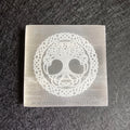 Selenite Engraved Tree of Life Square Charging Plate