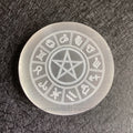 Selenite Engraved Zodiac Charging Plate