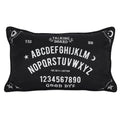 Rectangular Black and White Talking Board Cushion